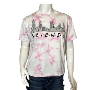 #I19 small sm cute pink friends tee size S